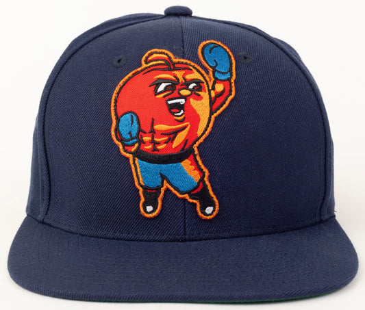 Front of Big Blue Apple Hat