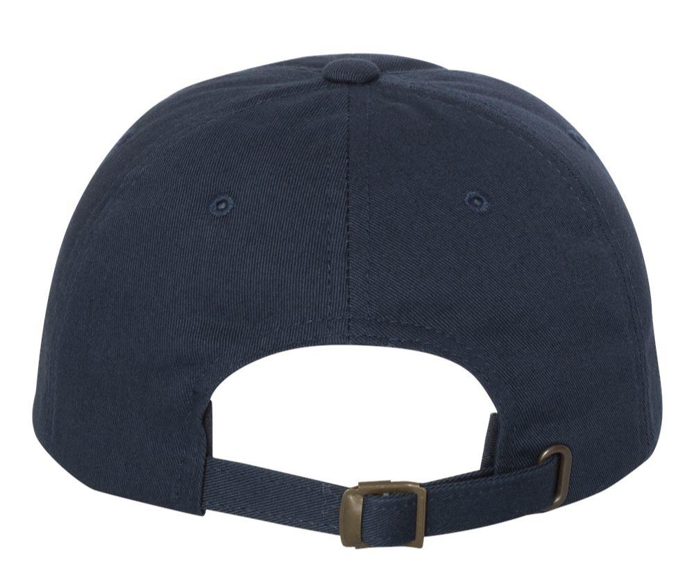 Back of Buck Foston's Navy Dad Hat