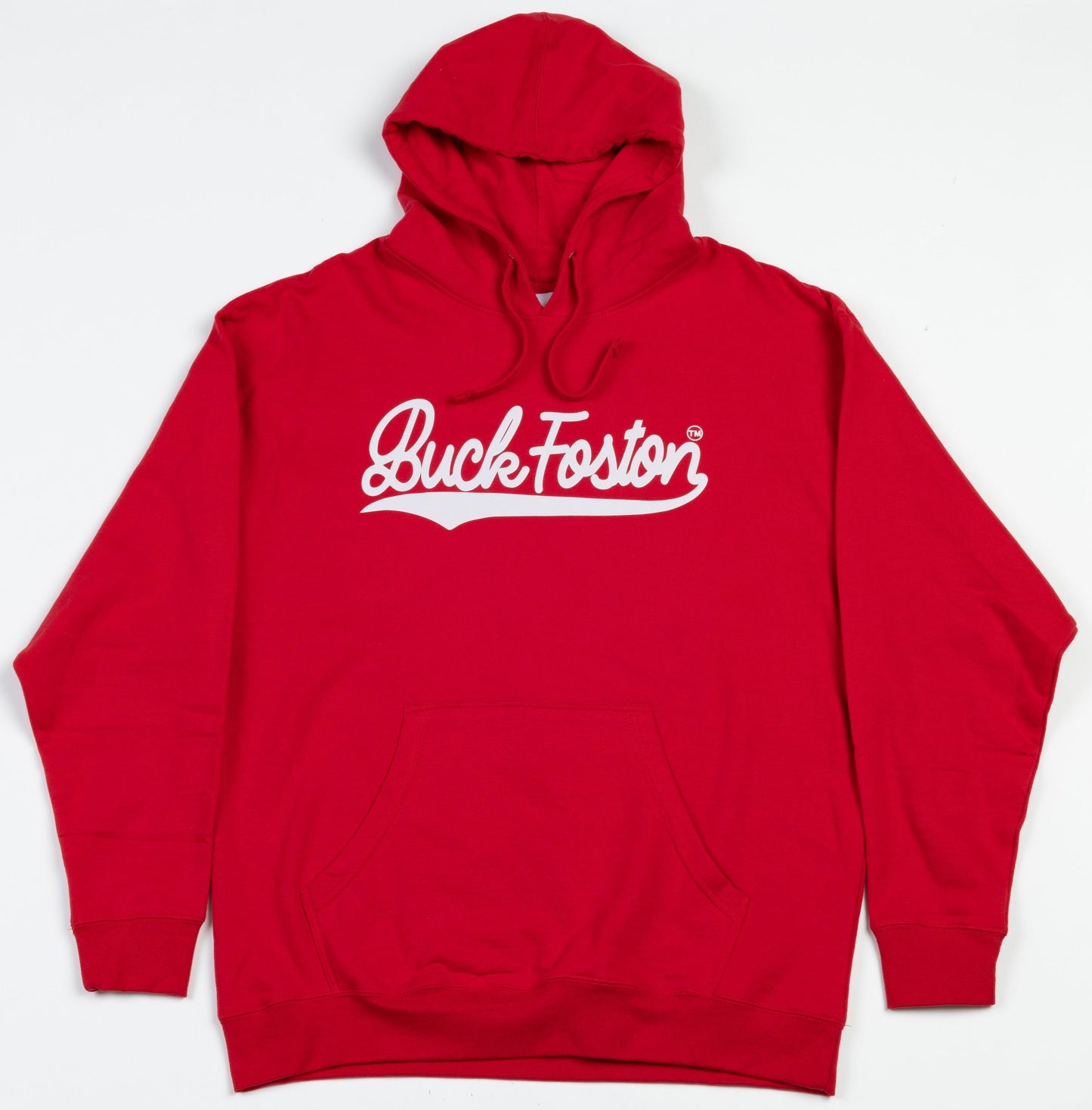 Red variant of Buck Signature hoodie.